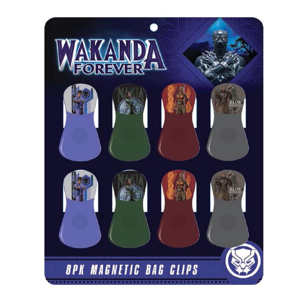 🆕 8 Pk Wakanda Forever Magnetic Bag Clip